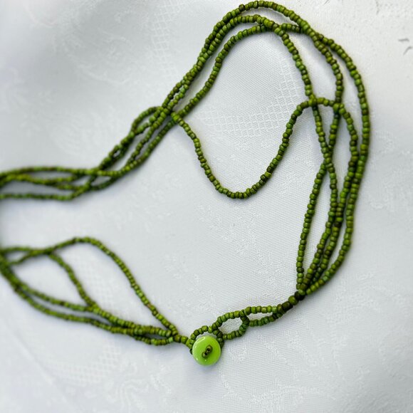 Vintage Multistrand Beaded Necklace - Picture 3 of 6